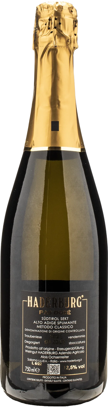 Haderburg Metodo Classico Pas Dose Millesimato 2021