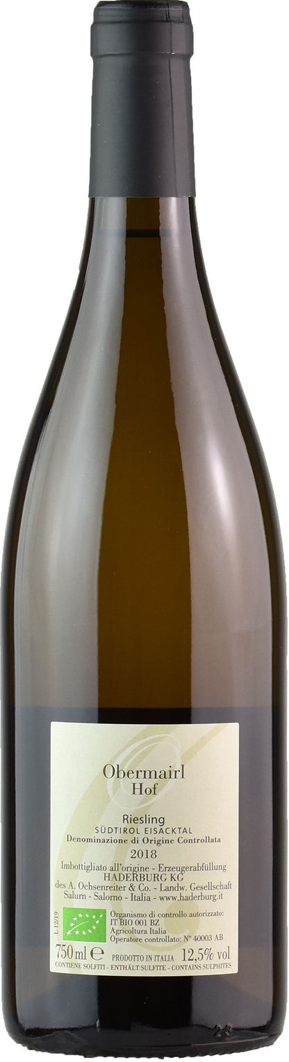 Haderburg Val d'Isarco Riesling Obermairlhof 2018