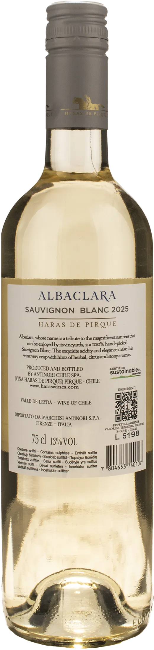 Haras de Pirque Albaclara Sauvignon Blanc 2025
