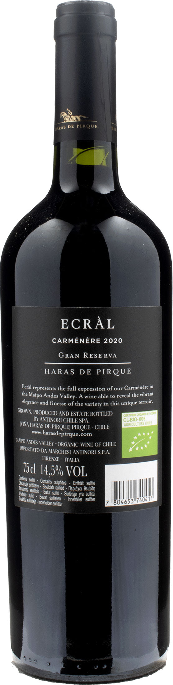 Haras de Pirque Carmenere Ecràl Gran Reserva 2020
