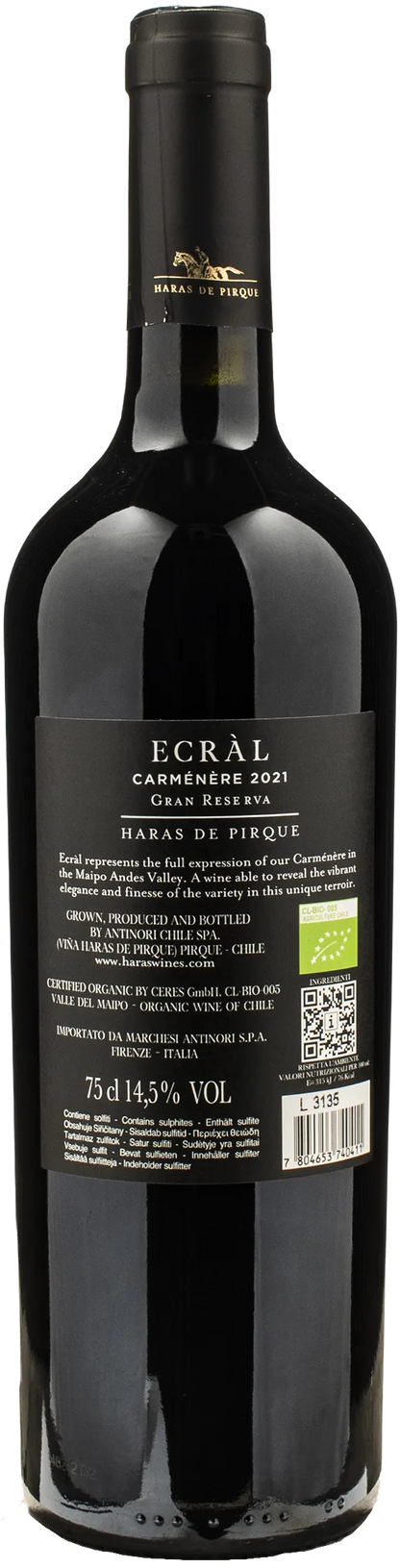 Haras de Pirque Carmenere Ecral Gran Reserva 2021