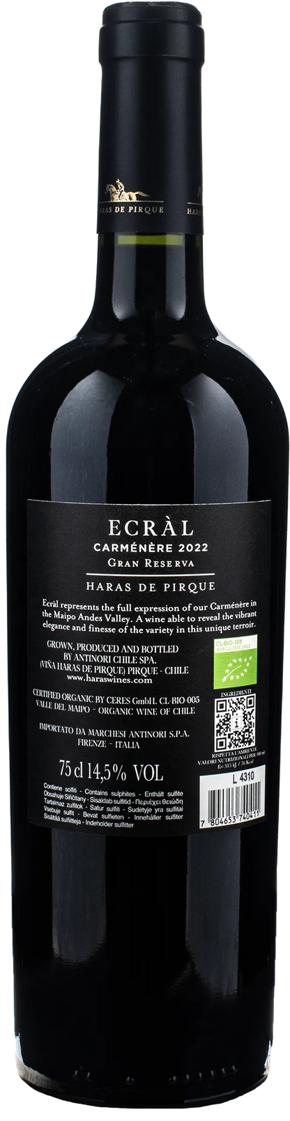 Haras de Pirque Carmenere Ecral Gran Reserva 2022