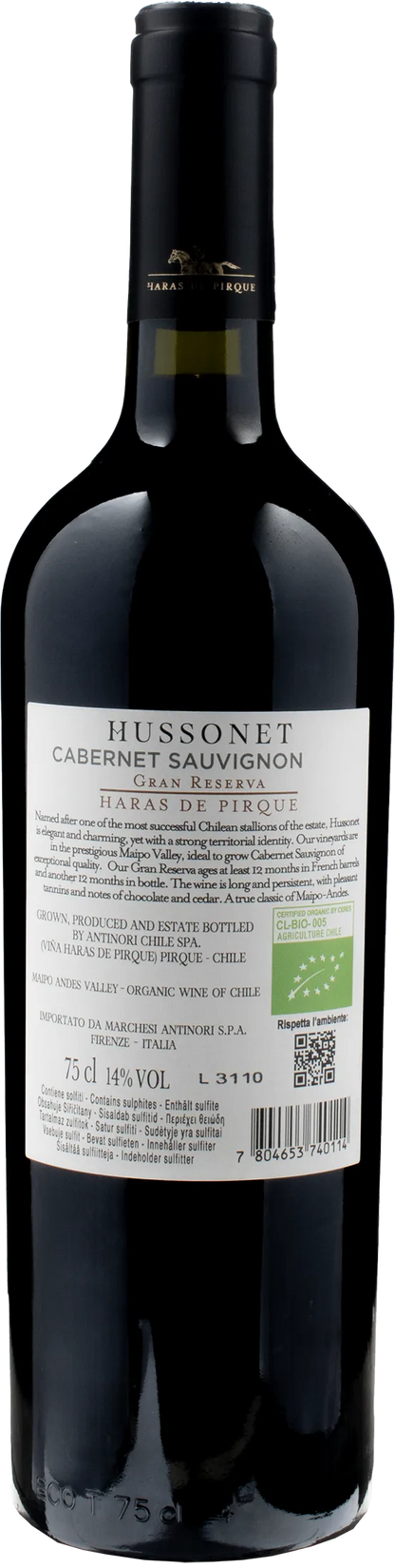 Haras de Pirque Hussonet Cabernet Sauvignon Gran Reserva 2020