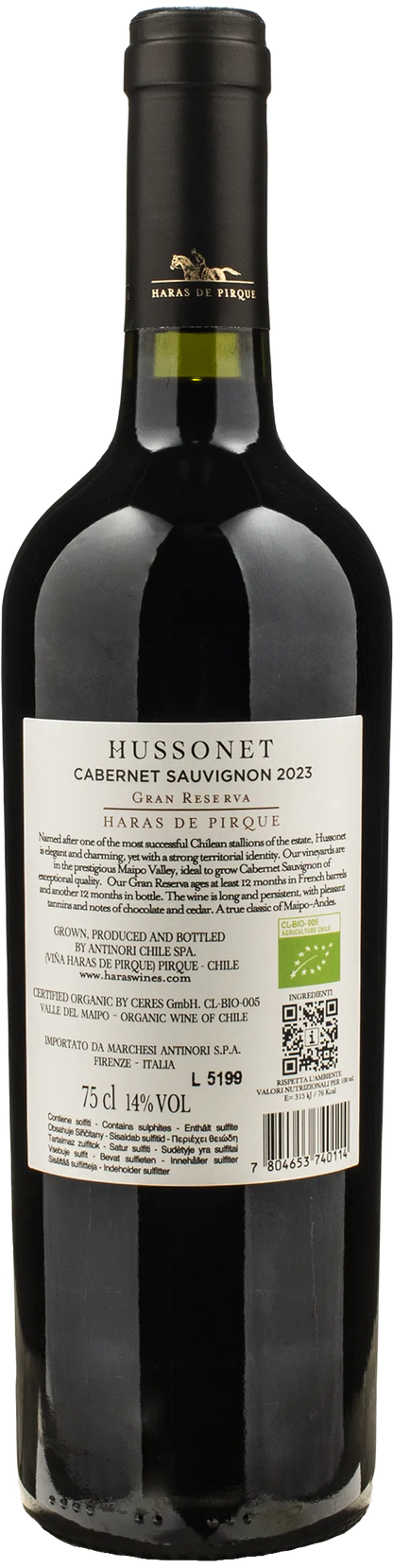 Haras de Pirque Hussonet Cabernet Sauvignon Gran Reserva 2023