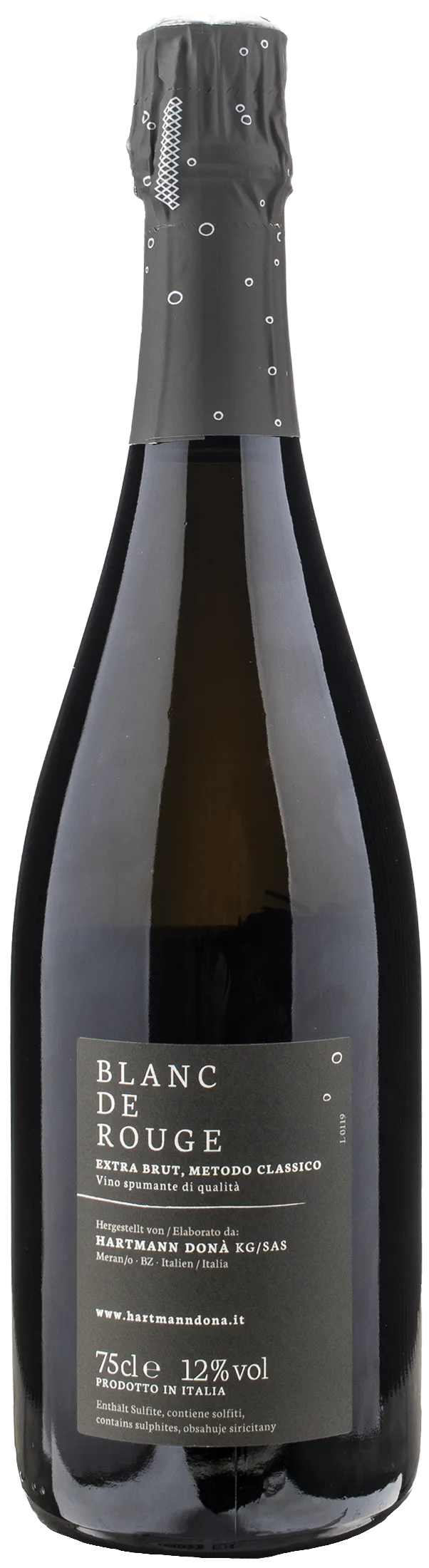 Hartmann Donà Spumante Metodo Classico Blanc de Rouge Extra Brut