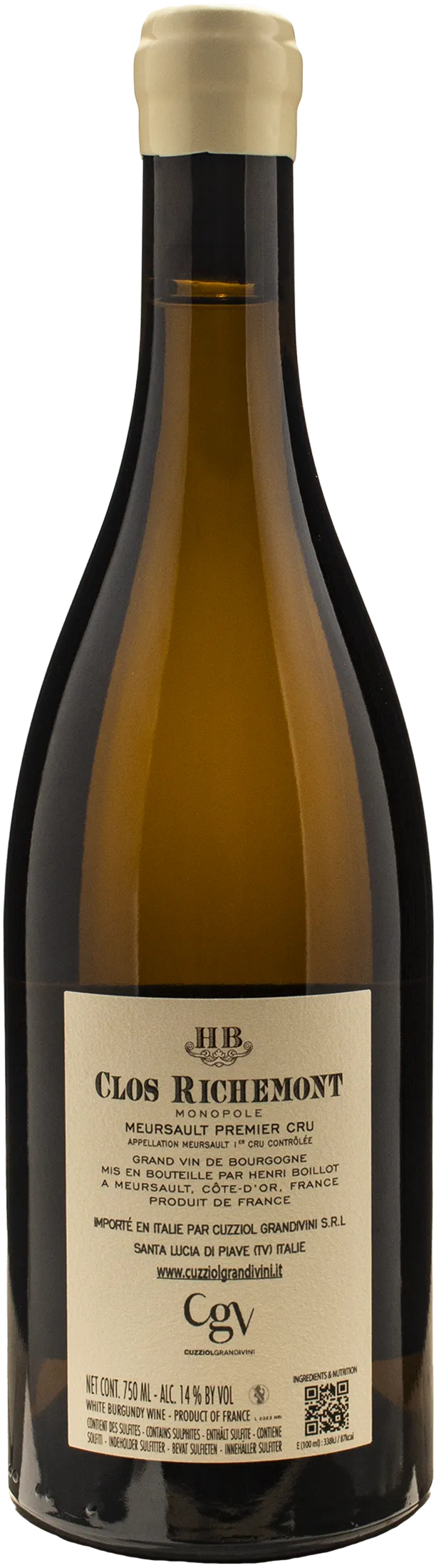 Henri Boillot Meursault 1er Cru Clos Richemont 2023