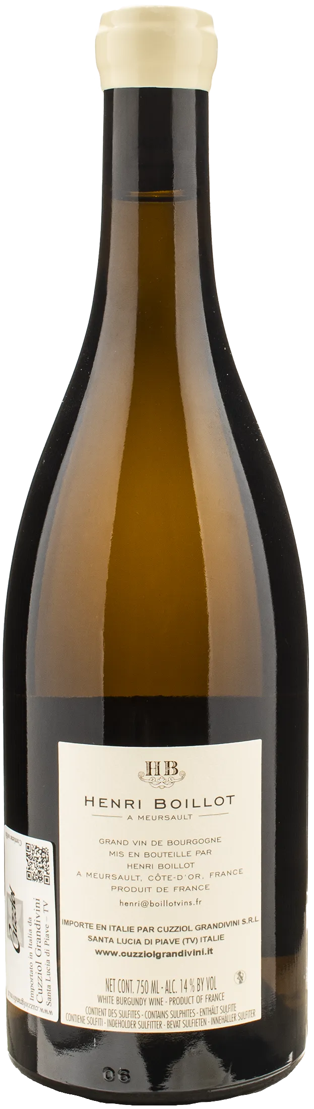Henri Boillot Puligny Montrachet 1er Cru Clos de la Mouchere Monopole 2022