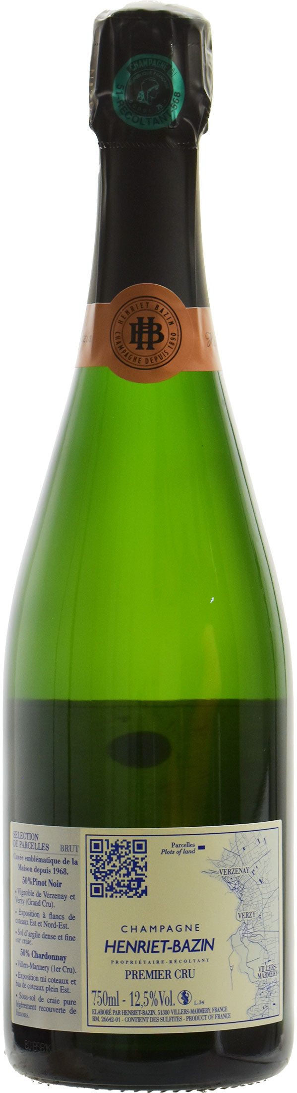 Henriet Bazin Champagne Brut Selection de Parcelles Premier Cru