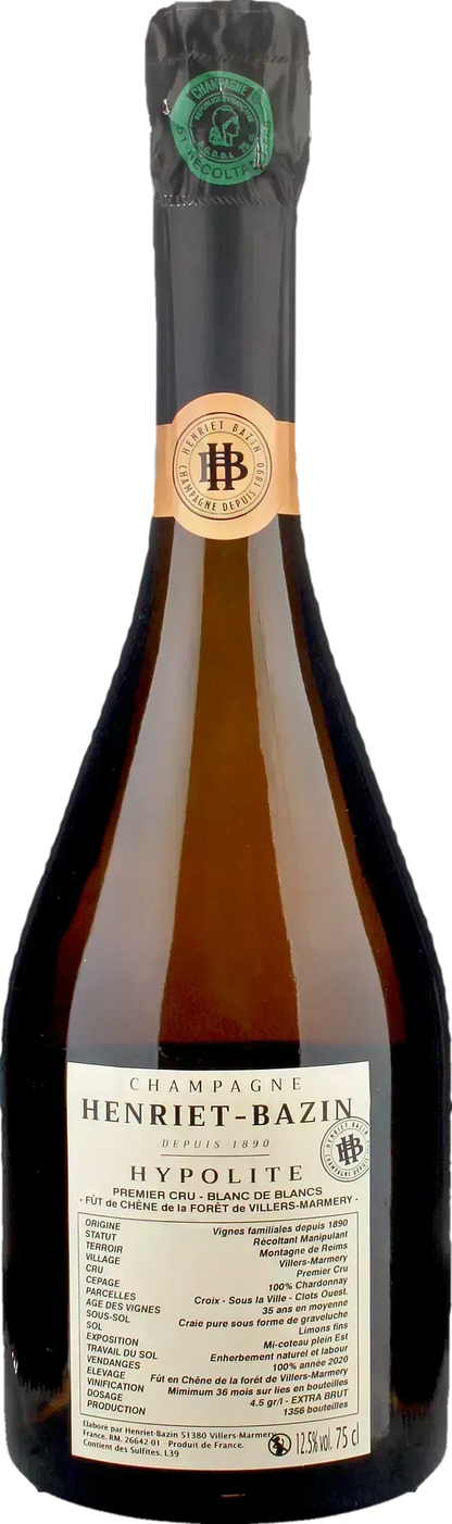 Henriet Bazin Champagne Hypolite Fut de Chene 1er Cru Blanc De Blancs Extra Brut