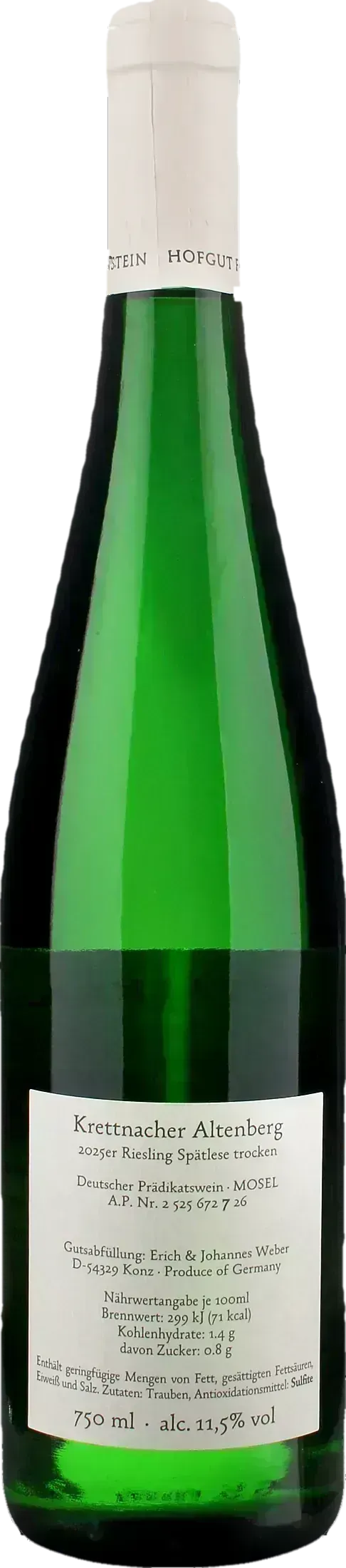 Hofgut Falkenstein Krettnacher Altenberg Riesling Spatlese Trocken 2025