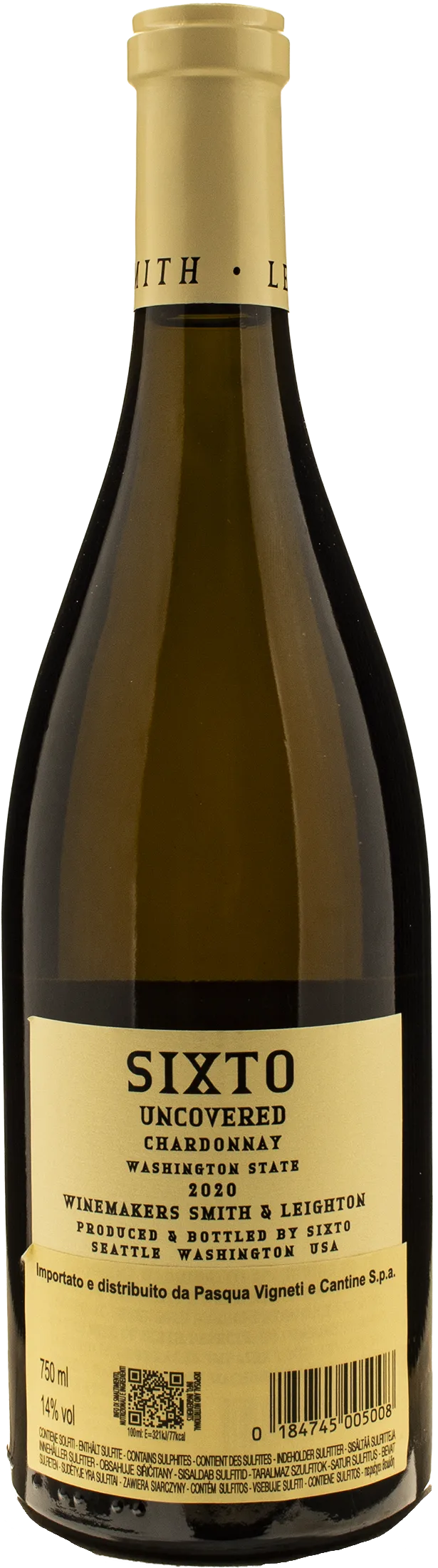 House of Smith Sixto Uncovered Chardonnay 2020