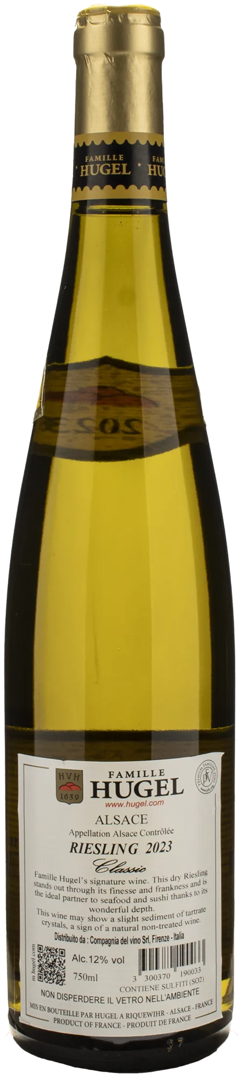 Hugel & Fils Alsace Classic Riesling 2023