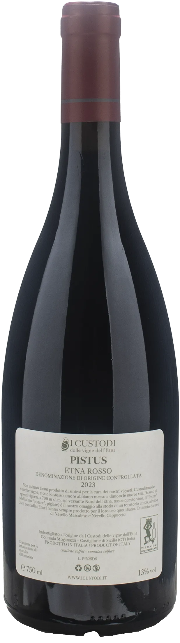 I Custodi delle Vigne dell'Etna Etna Rosso Pistus 2023