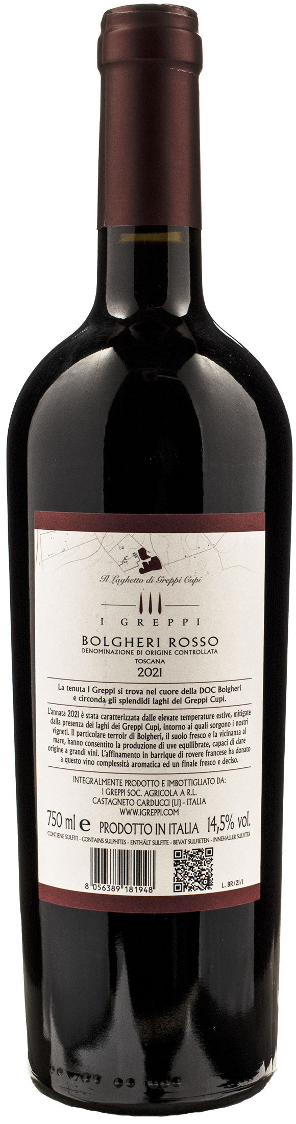 I Greppi Bolgheri Rosso Greppicante 2021