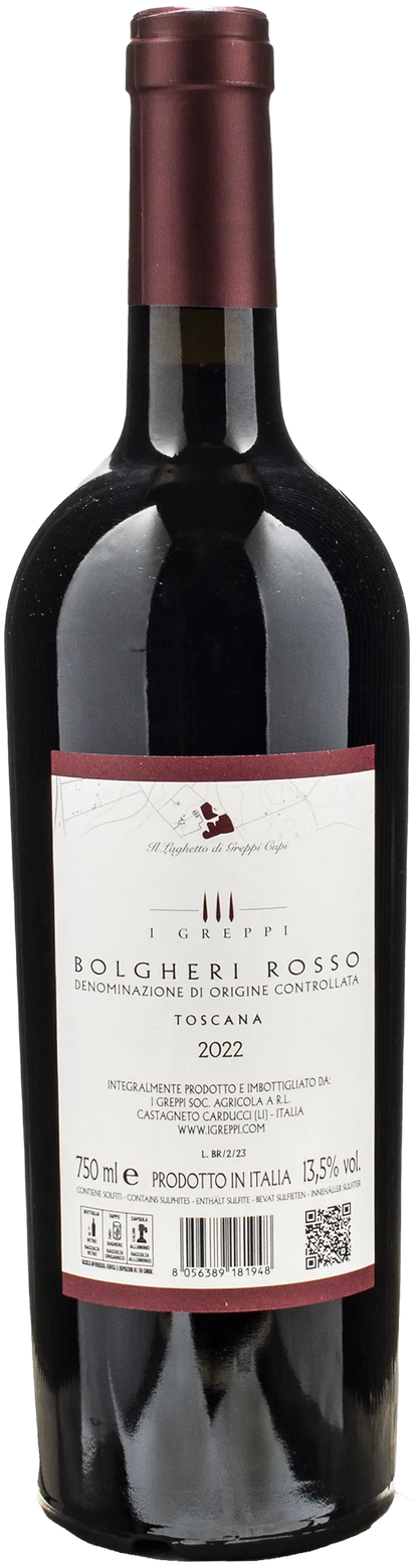 I Greppi Bolgheri Rosso Greppicante 2022