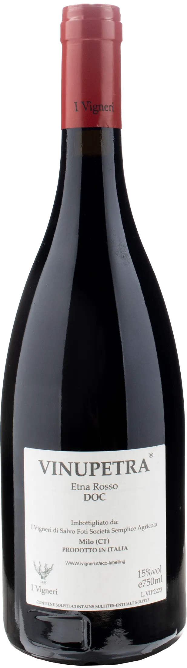 I Vigneri Etna Rosso Vinupetra 2022