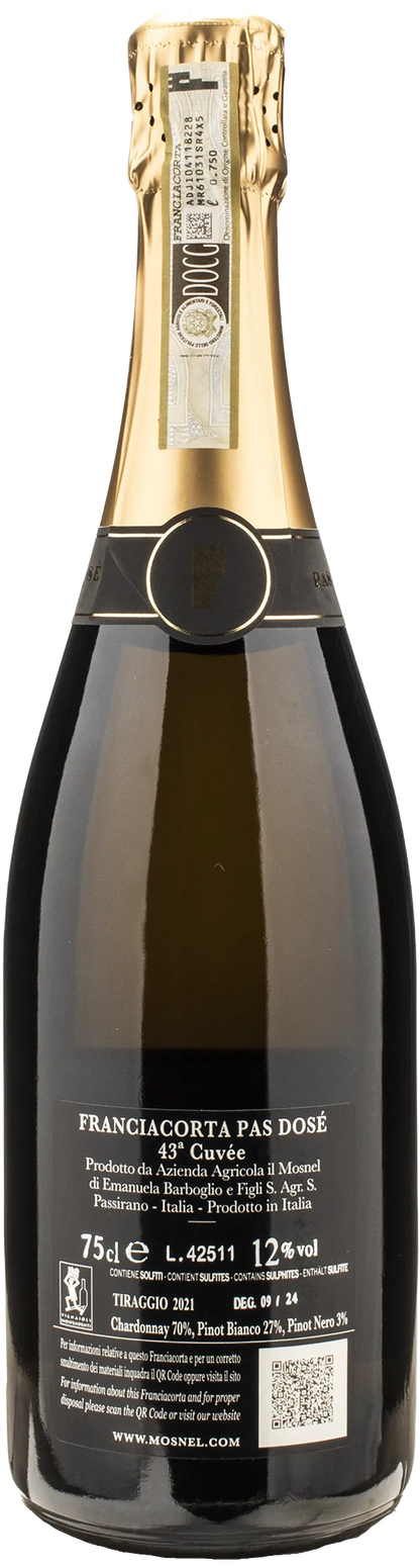 Il Mosnel Franciacorta Pas Dose 43 Cuvee