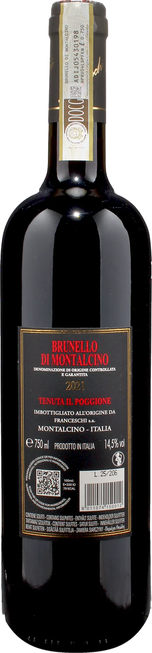 Il Poggione Brunello di Montalcino 2021