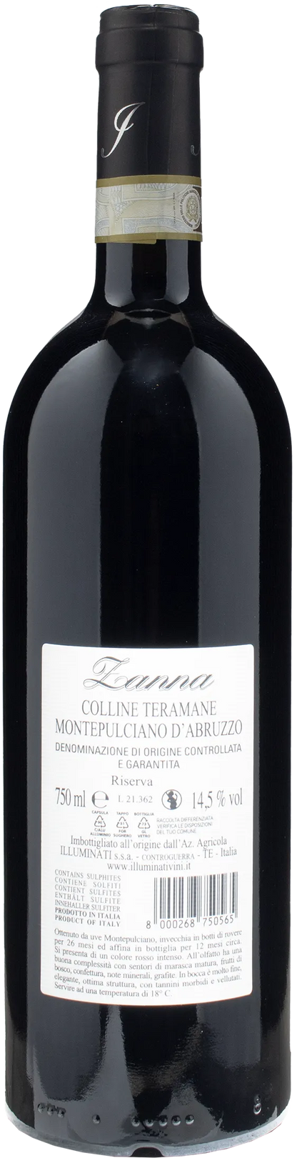 Illuminati Montepulciano Abruzzo Zanna Riserva 2018