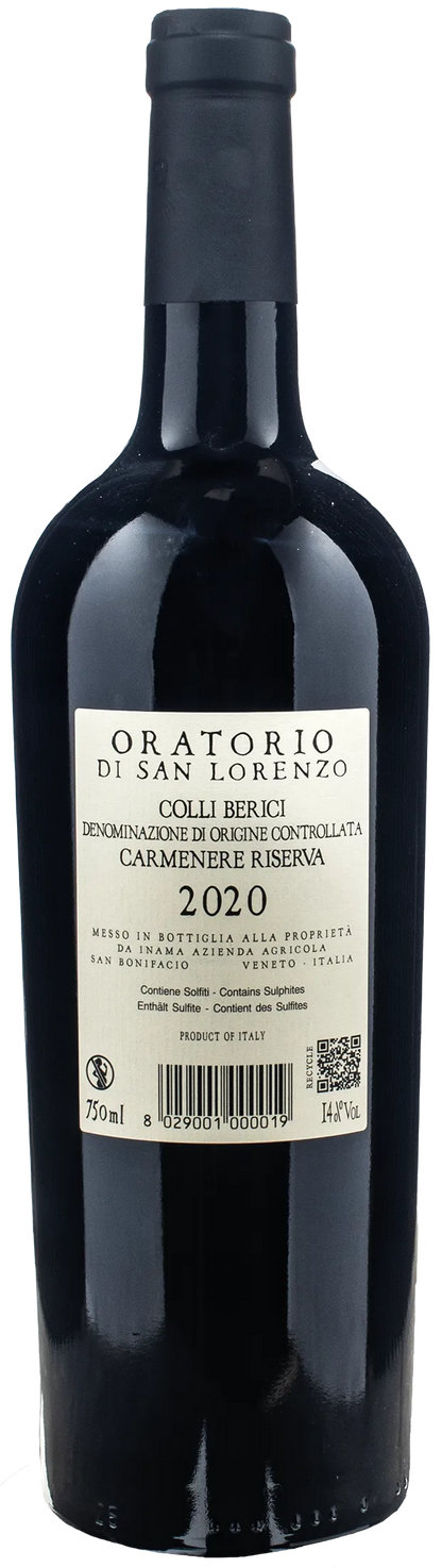 Inama Carmenere Riserva Oratorio San Lorenzo 2020
