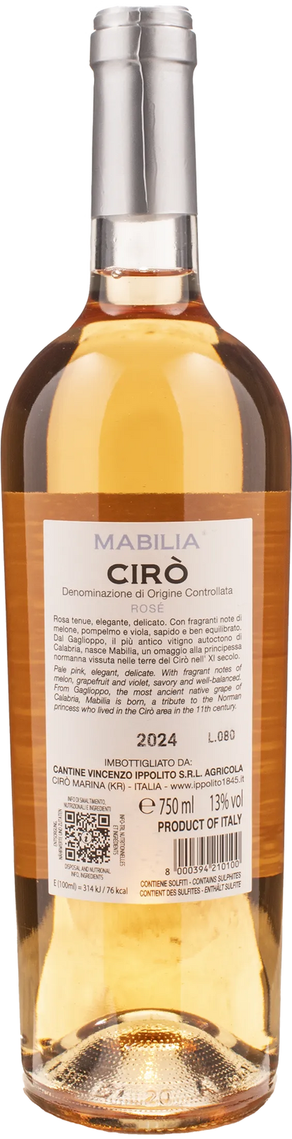 Ippolito 1845 Ciro Rosè Mabilia 2024