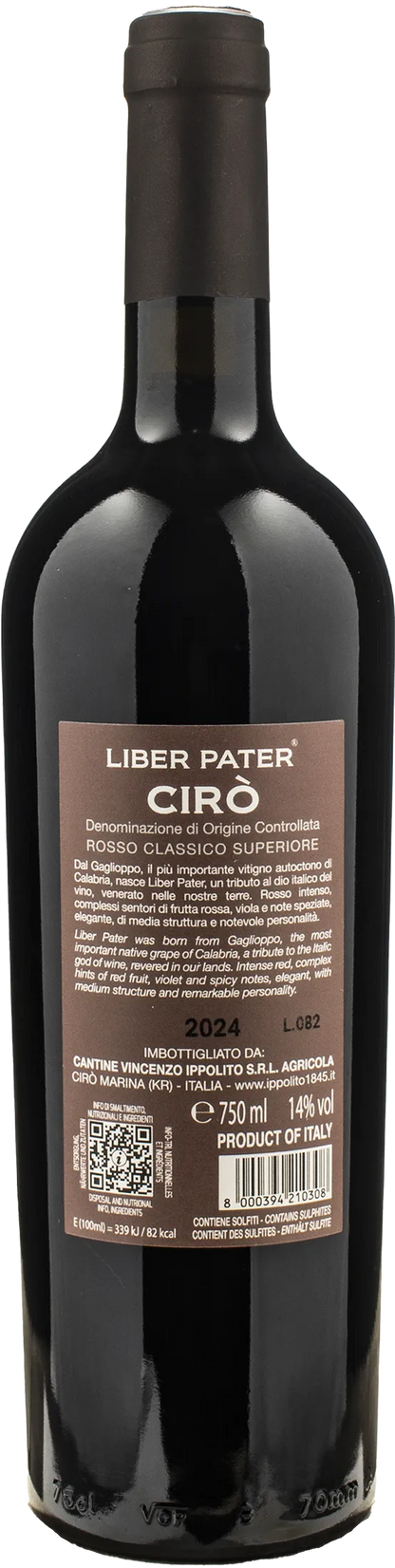 Ippolito 1845 Ciro Rosso Classico Superiore Liber Pater 2024