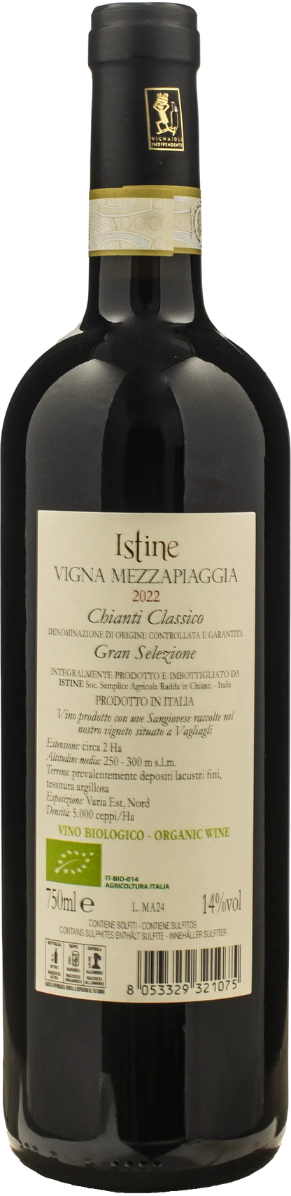 Istine Chianti Classico Gran Selezione Vigna Mezzapiaggia 2022