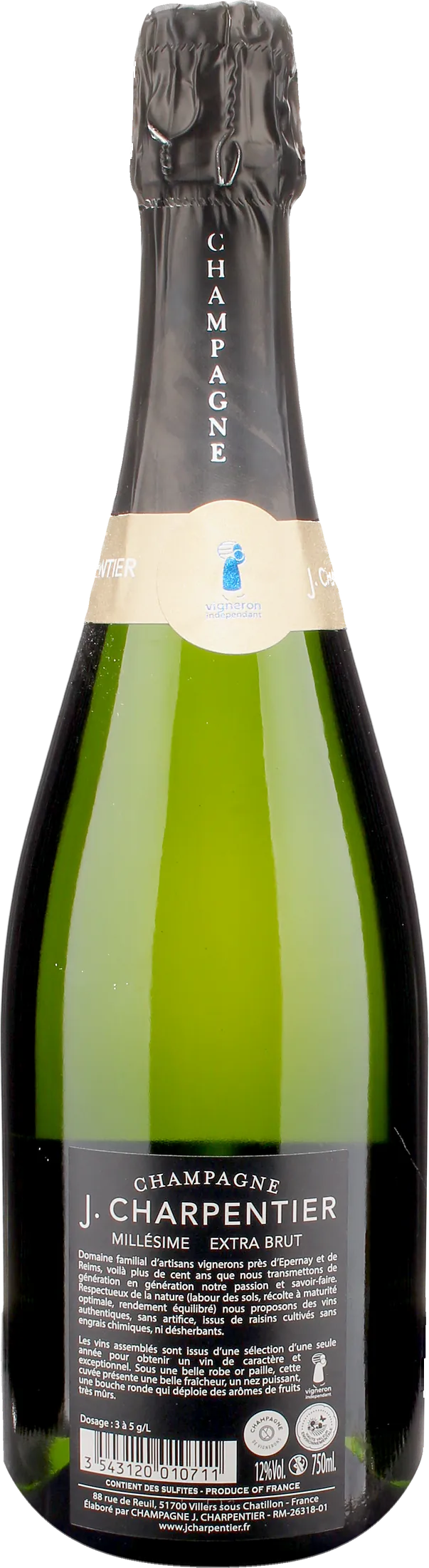 J. Charpentier Champagne Extra Brut 2019