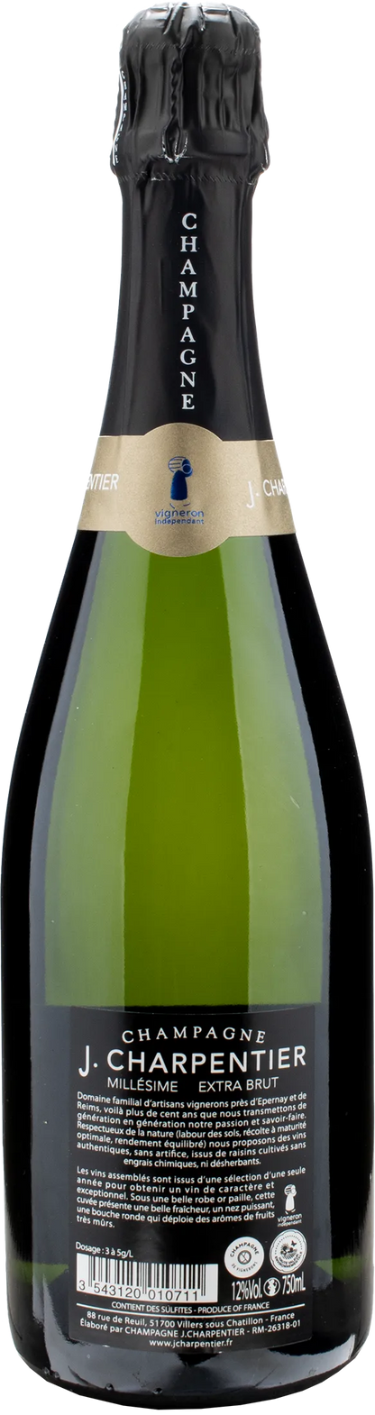 J. Charpentier Champagne Extra Brut Millesime 2018