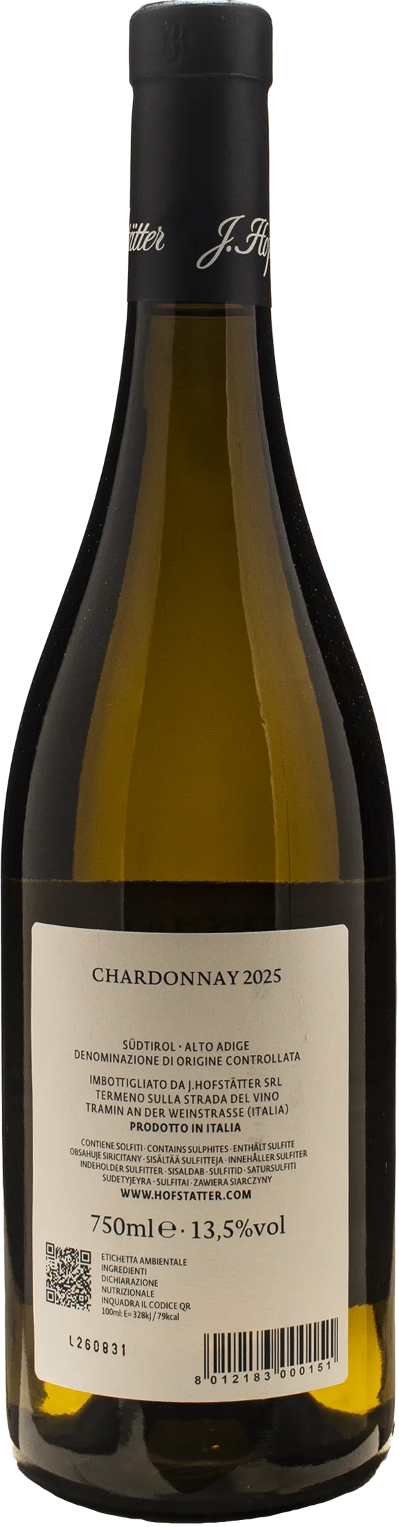 J. Hofstatter Chardonnay 2025