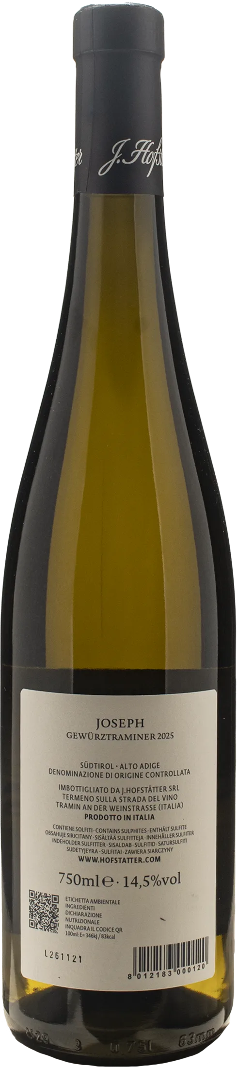 J. Hofstatter Gewurztraminer 2025