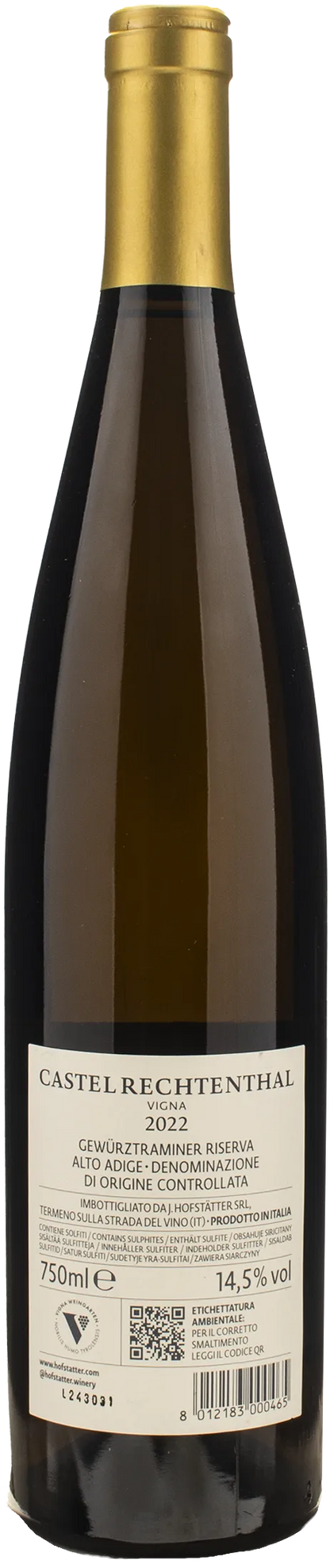 J.Hofstatter Gewurztraminer Vigna Castel Rechtenthal 2022