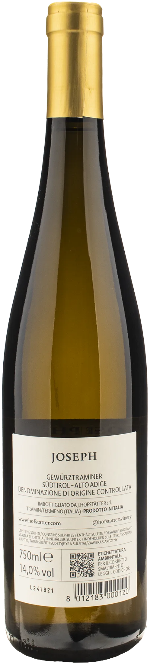 J. Hofstatter Joseph Gewurztraminer 2023