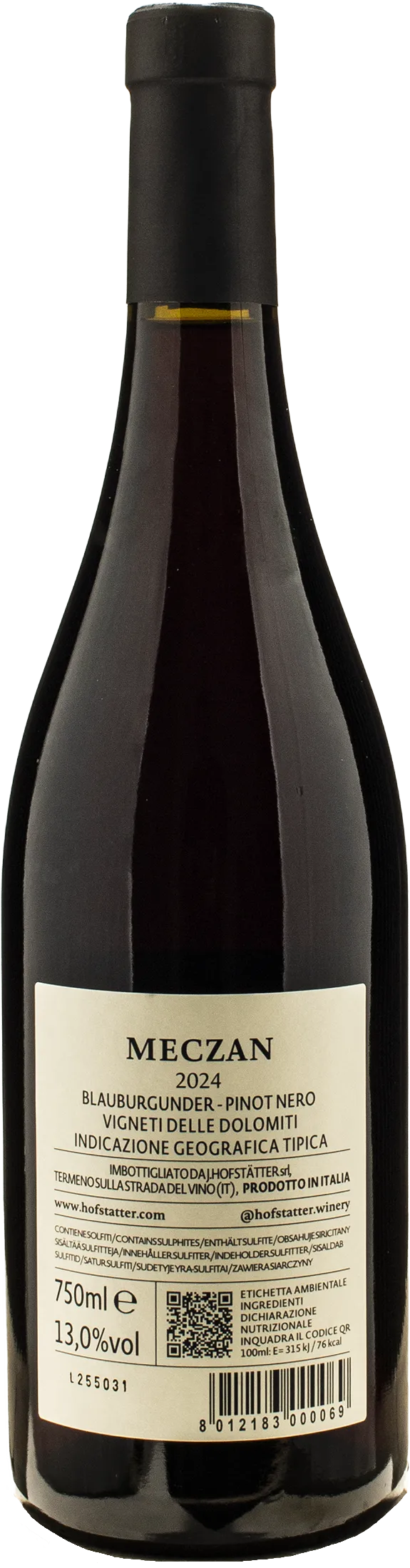 J. Hofstatter Mezcan Pinot Nero 2024