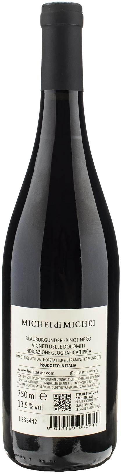 J. Hofstatter Michei di Michei Pinot Nero 2021