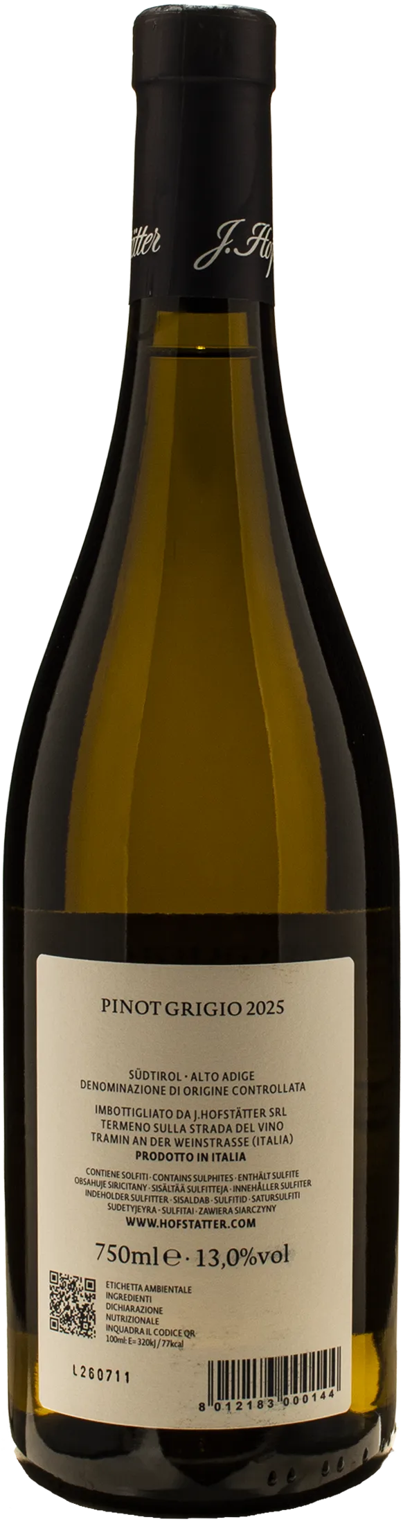 J. Hofstatter Pinot Grigio 2025