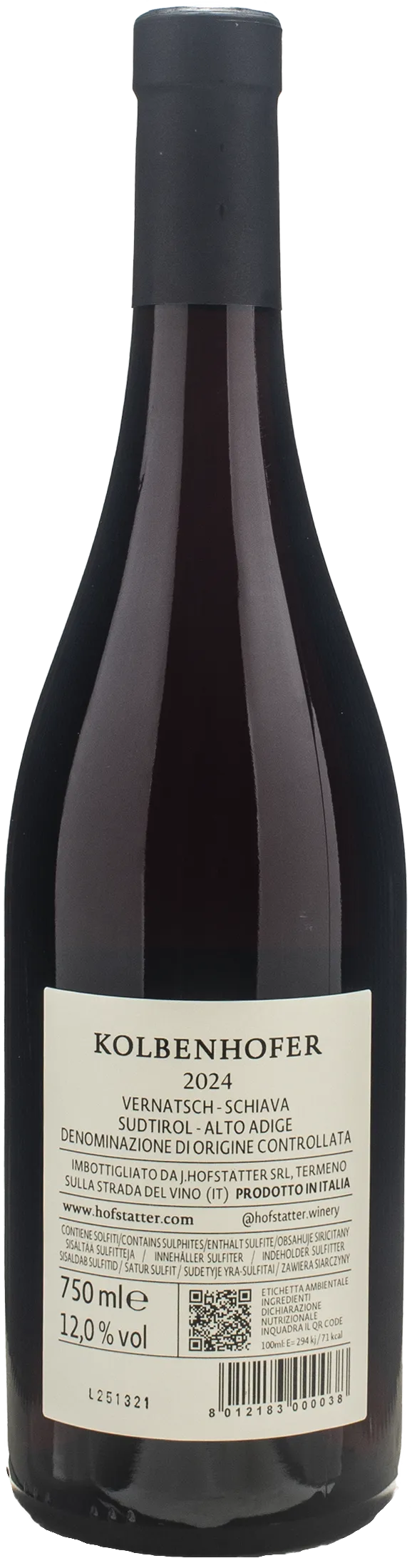 J. Hofstatter Schiava Kolbenhofer 2024