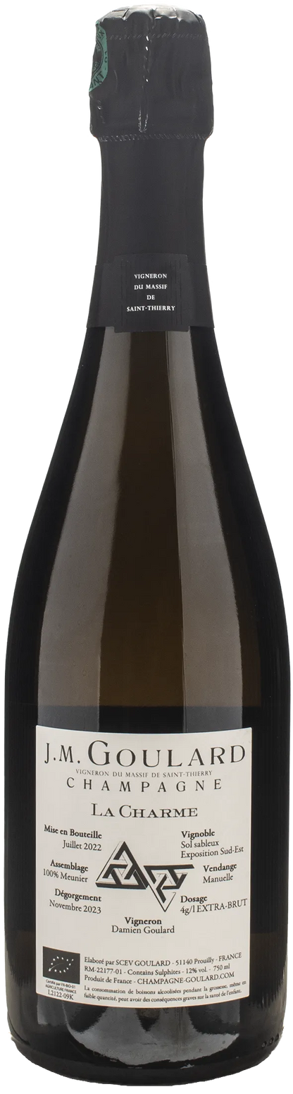 J. M. Goulard Champagne La Charme Pur Meunier Extra Brut