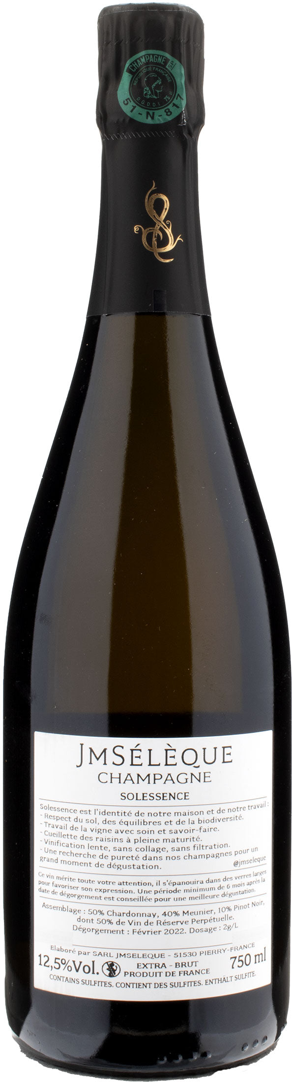 J-M Seleque Champagne Solessence Extra Brut