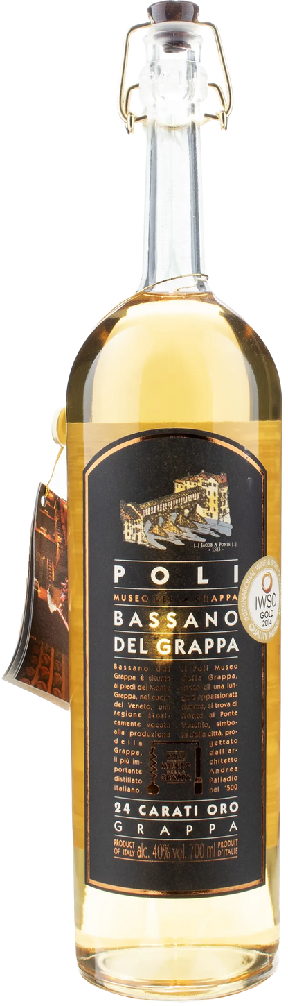 Jacopo Poli Grappa Bassano del Grappa 24 Carati Oro
