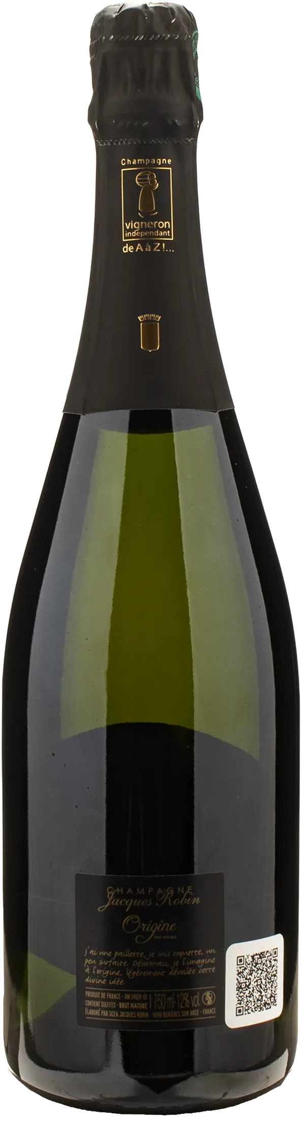 Jacques Robin Champagne Cuvee Origine Zero Dosage