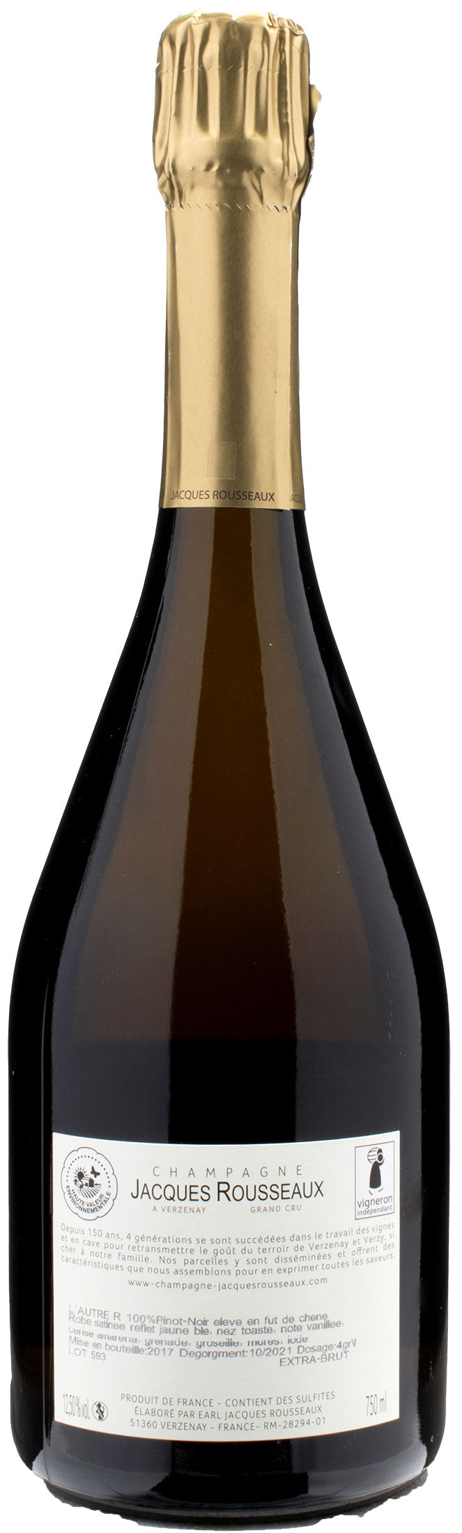 Jacques Rousseaux Champagne Grand Cru L'Autre R Extra Brut