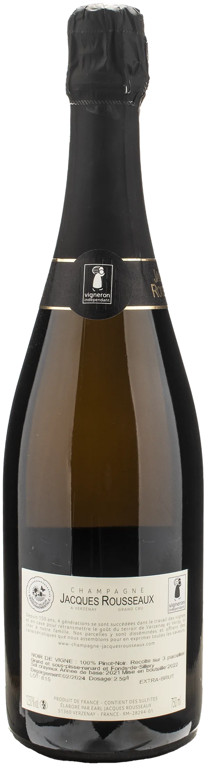 Jacques Rousseaux Champagne Grand Cru Noir de Vigne Extra-Brut