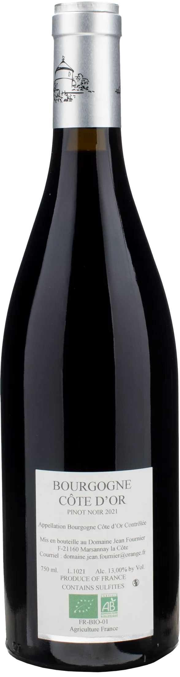 Jean Fournier Bourgogne Cote d'Or Rouge Pinot Noir 2021
