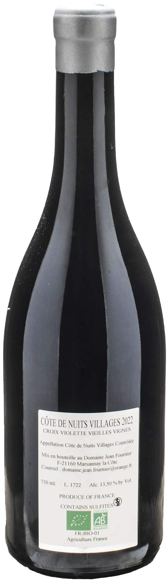 Jean Fournier Cote de Nuits Village Croix Violette Vielles Vignes 2022