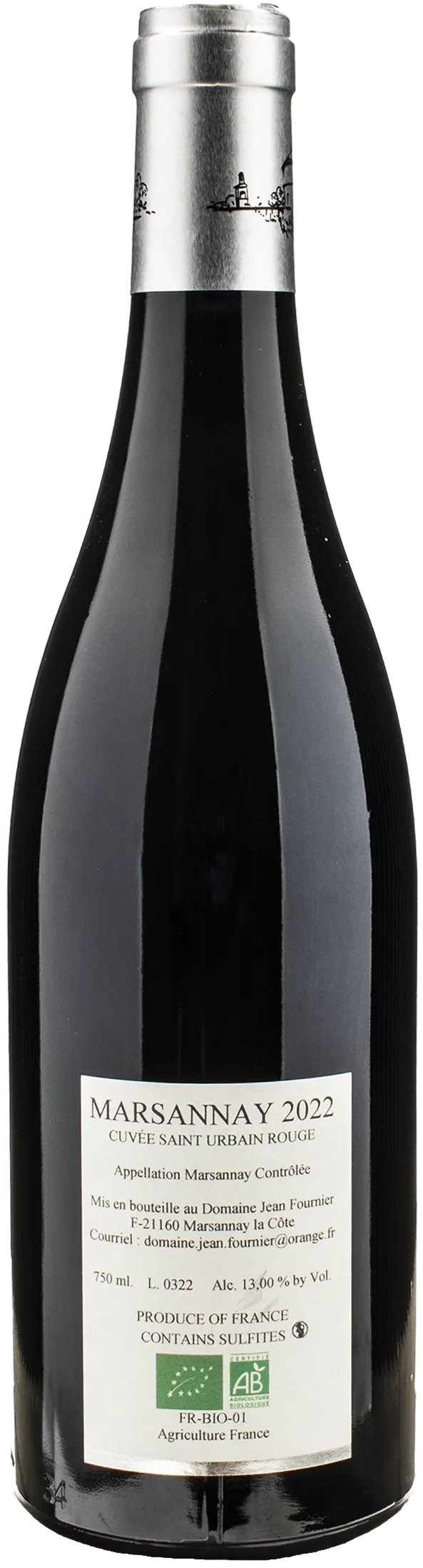 Jean Fournier Marsannay Cuvee Saint Urbain 2022