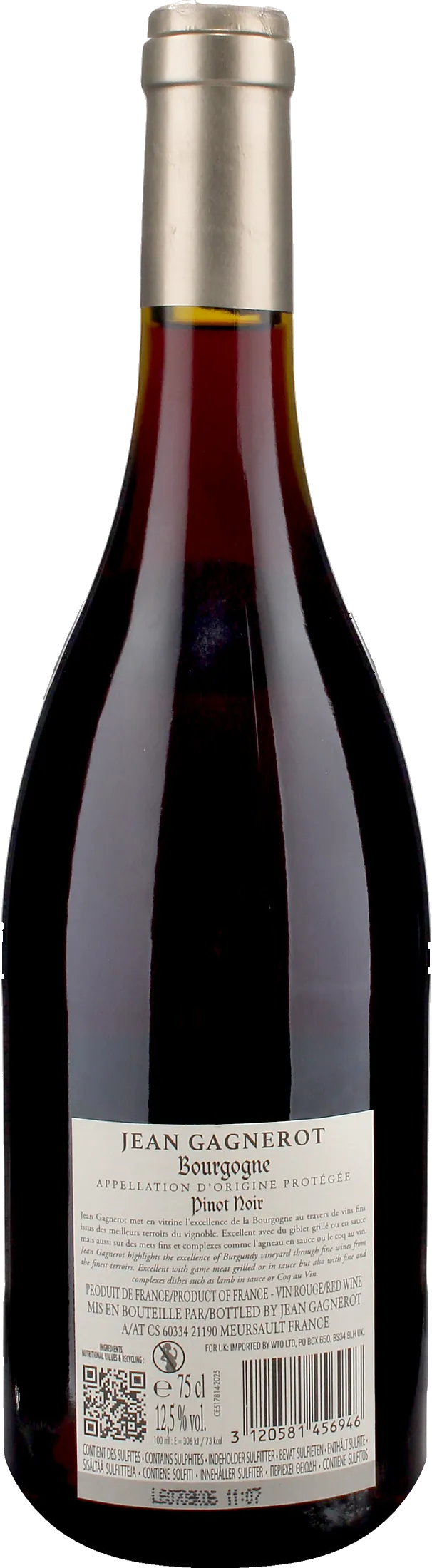 Jean Gagnerot Bourgogne Pinot Noir 2025