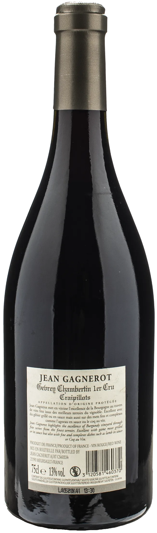 Jean Gagnerot Gevrey Chambertin 1er Cru Craipillot 2020