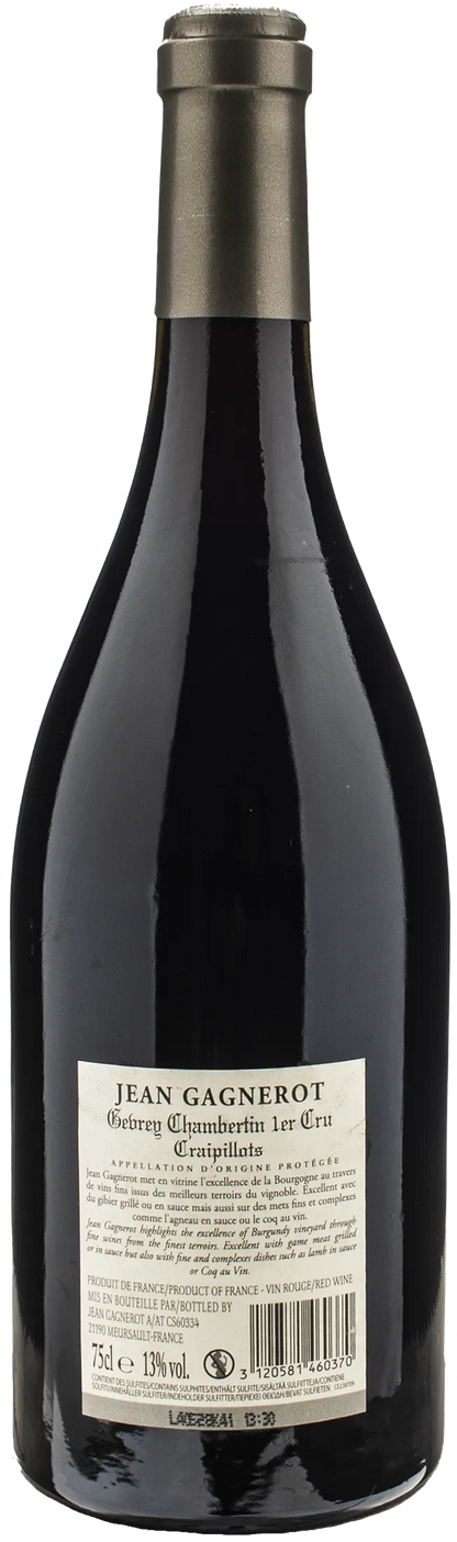 Jean Gagnerot Gevrey Chambertin 1er Cru Craipillot 2020