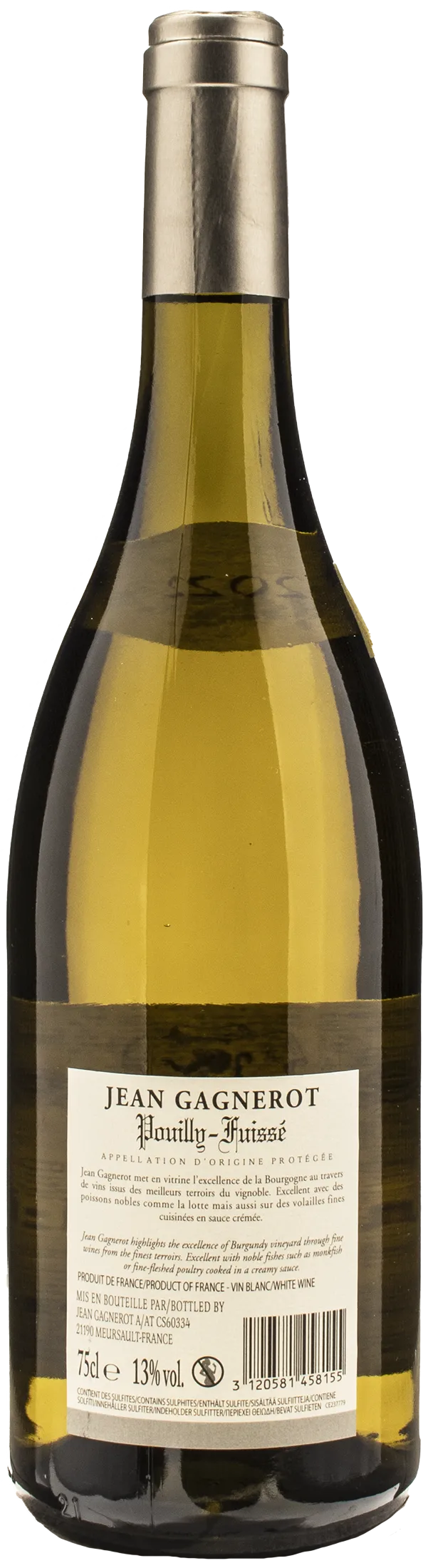 Jean Gagnerot Pouilly Fuissé 2022